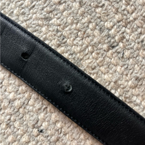 CASSANDRE BELT IN SMOOTH LEATHER BLACK 75 - Picture 4 of 9